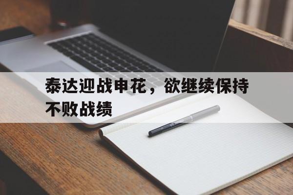 爱游戏入口官网-泰达迎战申花，欲继续保持不败战绩